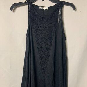 Women's Miken Swim Size XS - Sleeveless Black w/ Lace Coverup Long Top